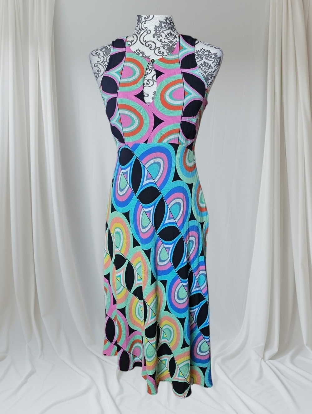By Anthropologie Kenzie Asymmetrical Dress Size 6 - Picture 2 of 16